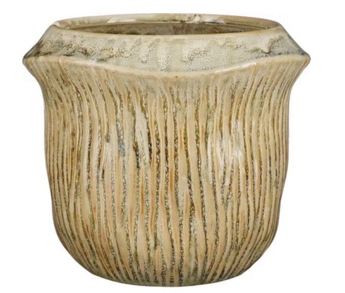 Mica Decorations bloempot Catona beige, Ophalen, Overige materialen, Rond, Binnen