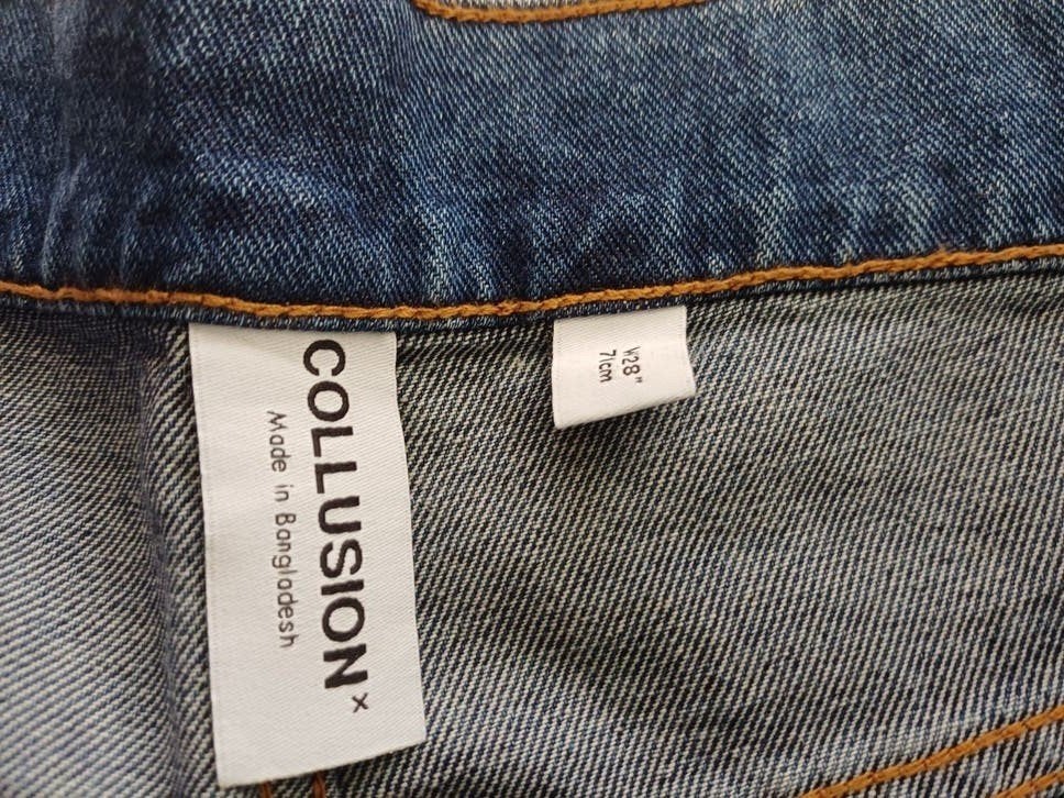 COLLUSION denim shorts W28" (71cm) - Nieuw, ongedragen, Kleding | Dames, Kort, Blauw, COLLUSION, Nieuw