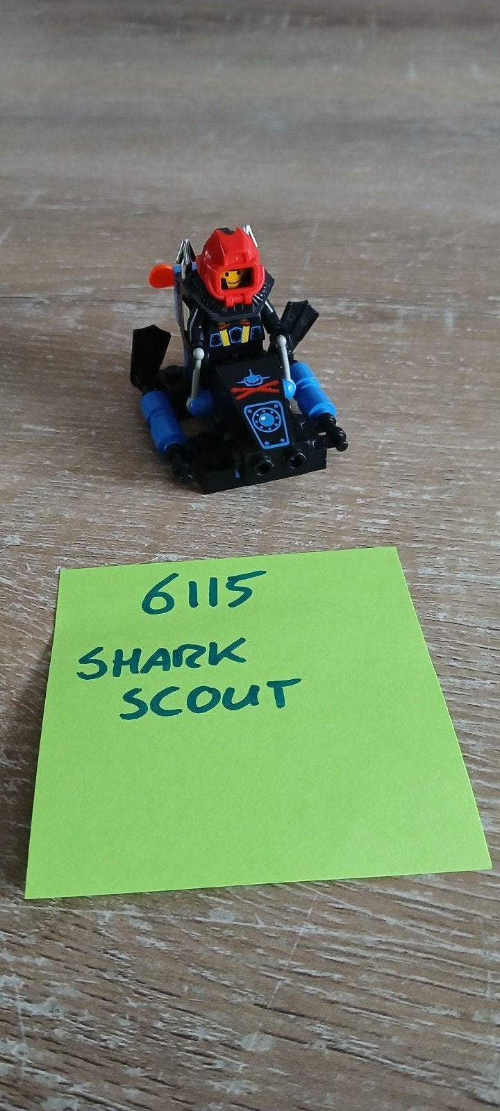 6115 lego shark scout aquazone vintage set, Lego, Ophalen of Verzenden, Zo goed als nieuw, Complete set