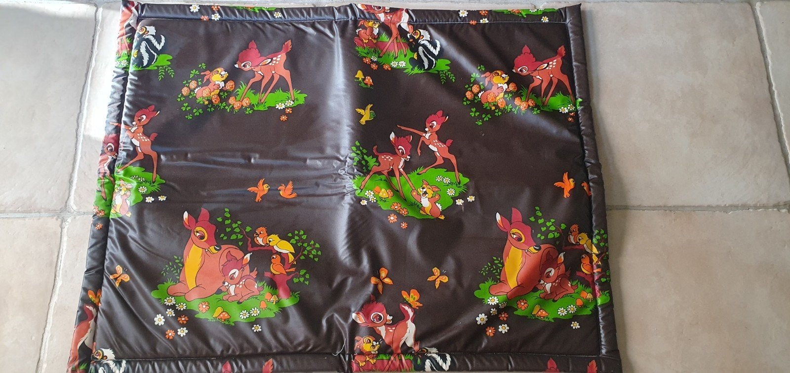 Vintage Bambi boxkleed en aankleedkussen, Ophalen of Verzenden, Huis en Inrichting