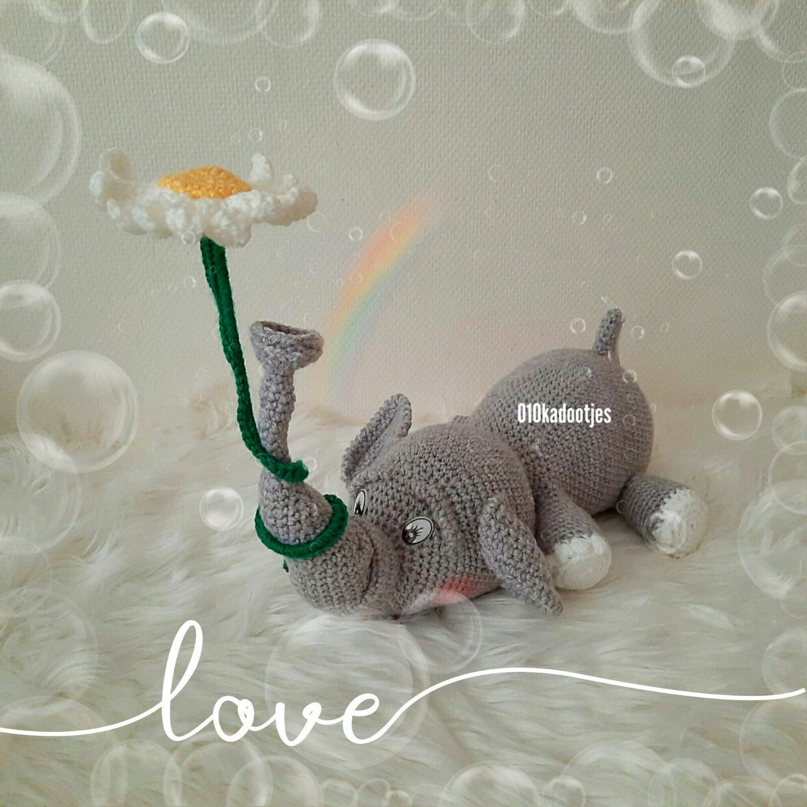 Nieuwe zelfgehaakte knuffels. Lieve olifant., Hobby en Vrije tijd, Breien en Haken, Ophalen of Verzenden, Zo goed als nieuw, Haken