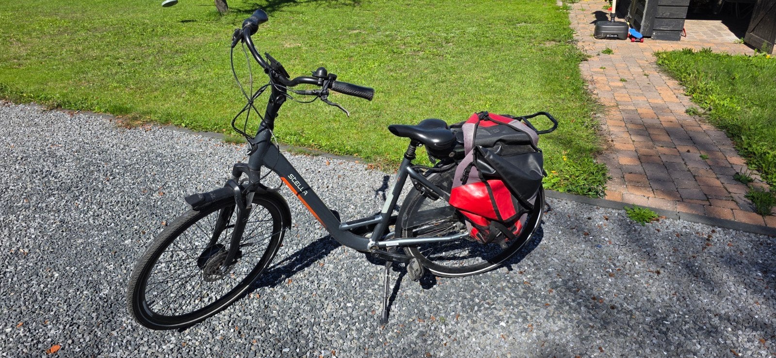 Stella elektrische fiets met lage instap en versnellingen, Gebruikt, Versnellingen, 50 tot 53 cm, Schijfrem