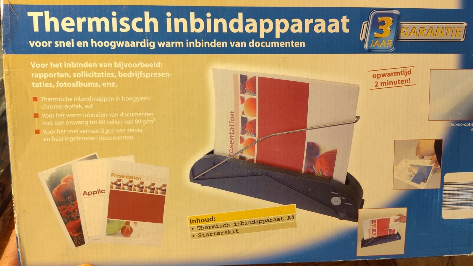 Thermisch inbindapparaat, Diversen, Ophalen, Zo goed als nieuw