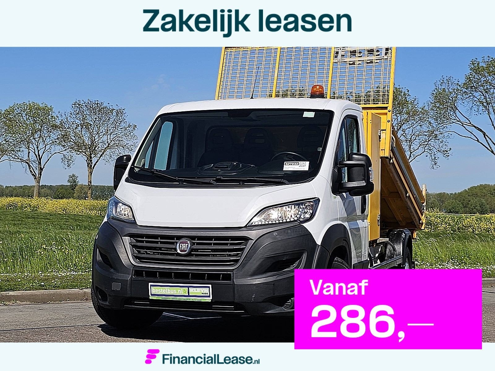 FIAT DUCATO 2.3 kipper kist euro6 ac, Gebruikt, Euro 6, Overige kleuren, Navigatiesysteem
