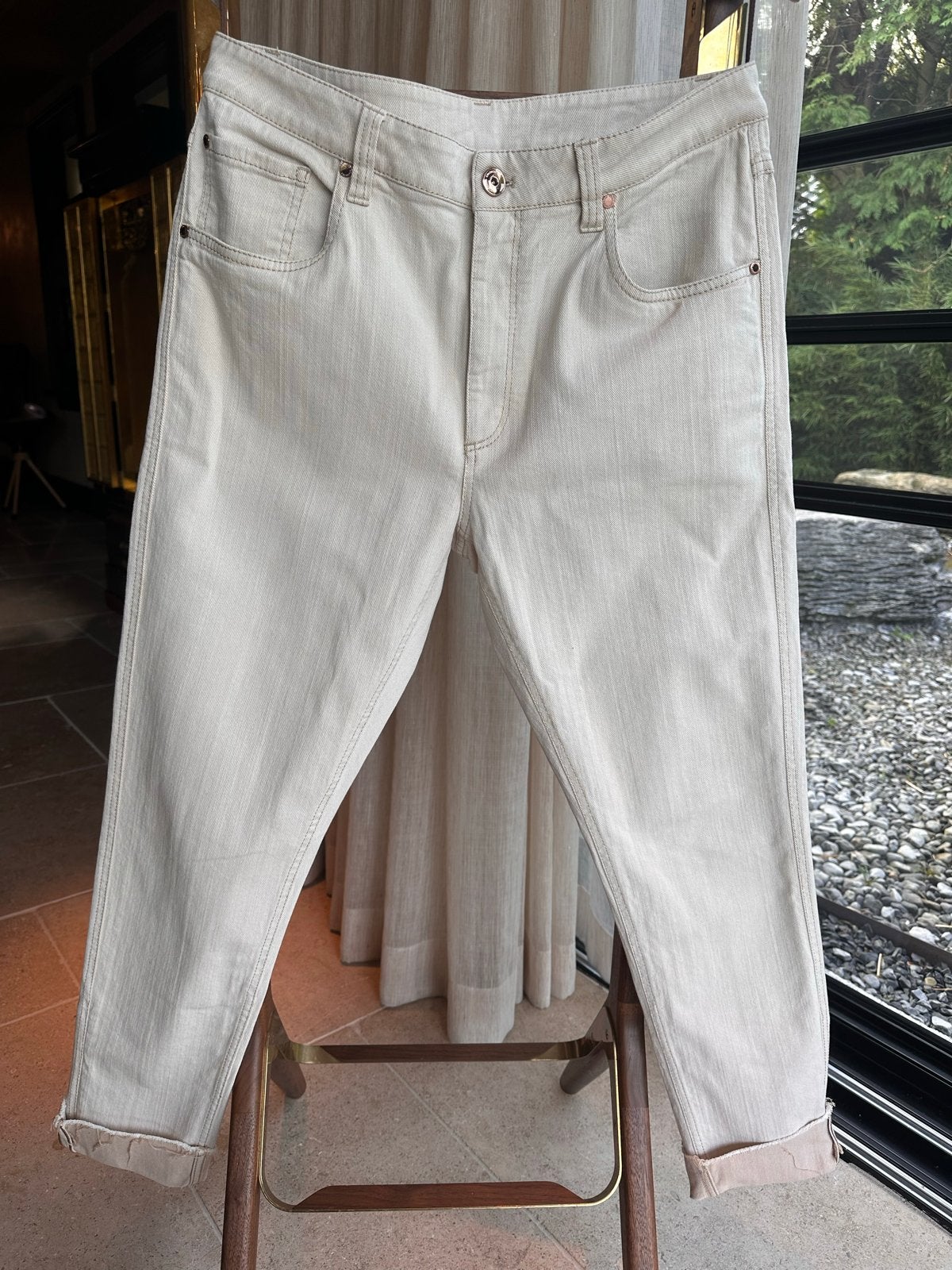 Brunello Cucinelli The Straight Leg Jean Mid Rise jeans, Verzenden, Zo goed als nieuw, Overige kleuren, Overige jeansmaten