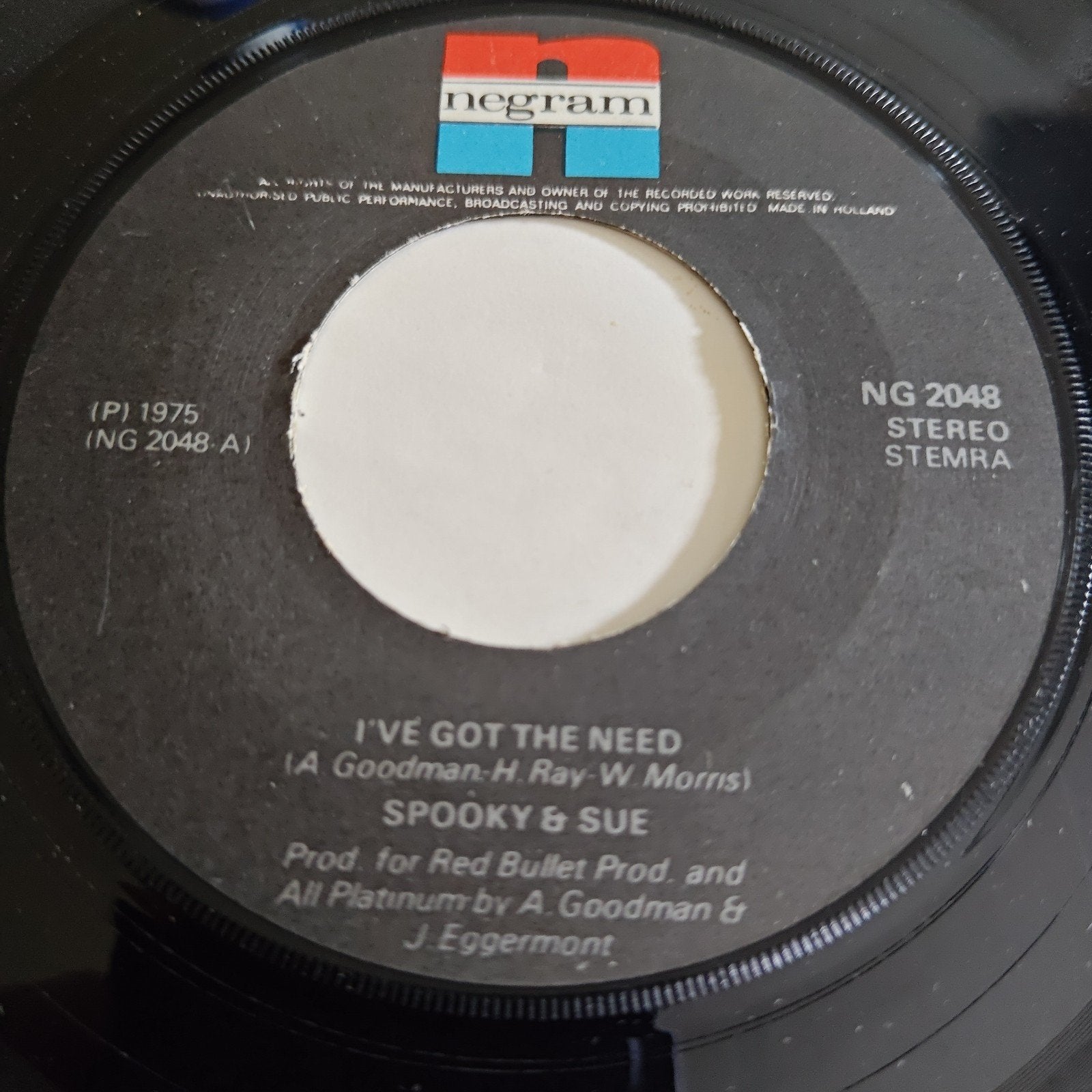 Spooky & Sue - I've Got The Need (Vinyl Single 1975), Gebruikt, Originele persing, 7 inch, Ophalen of Verzenden