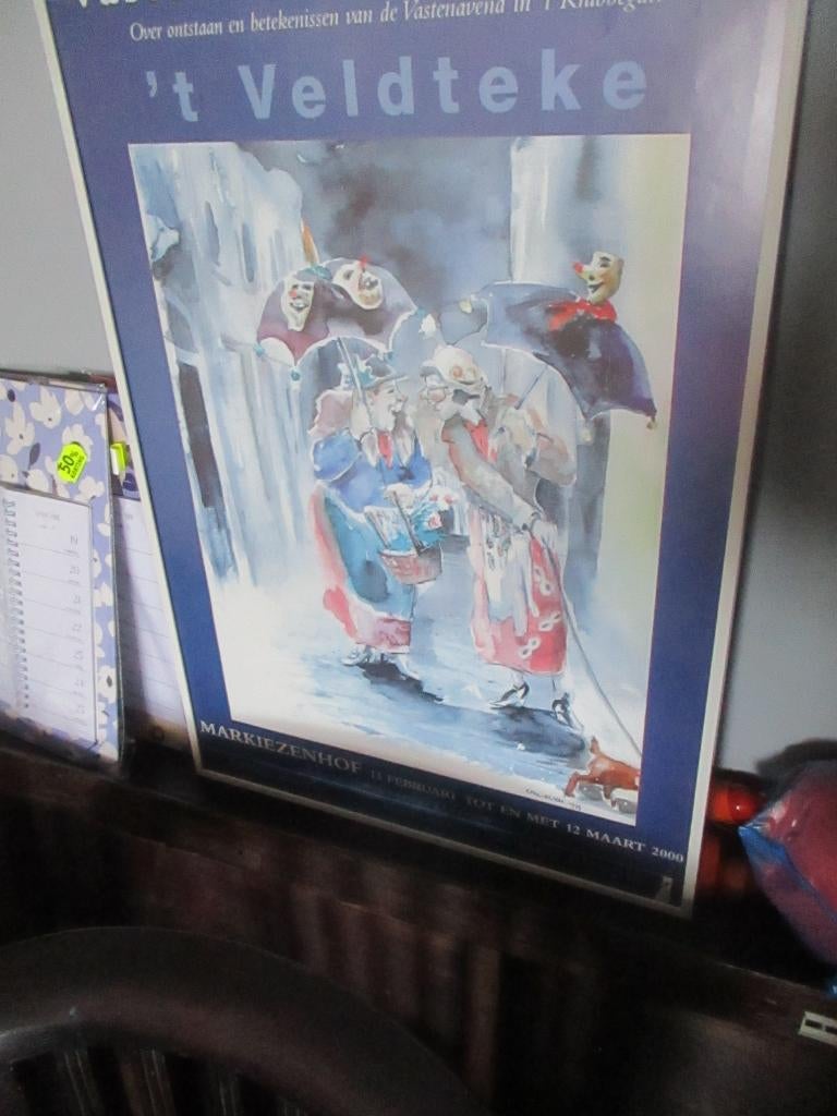 Vastenavend Posters in lijst ., Ophalen of Verzenden