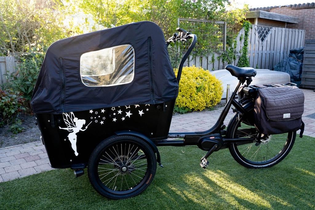 Elektrische bakfiets Vogue E-cargo Carry 3, Fietsen en Brommers, Fietsen | Bakfietsen, 4 kinderen of meer, Huif, Zo goed als nieuw