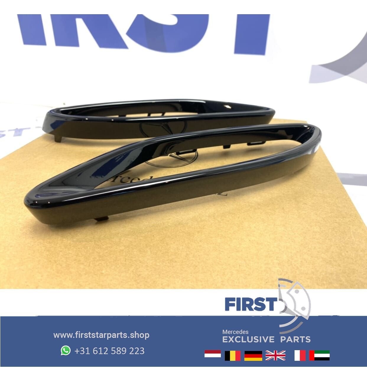 AMG LINE UITLAAT SIERLIJSTEN ZWART L/R Mercedes W177 W247 C1, Gebruikt, -, Ophalen of Verzenden, -