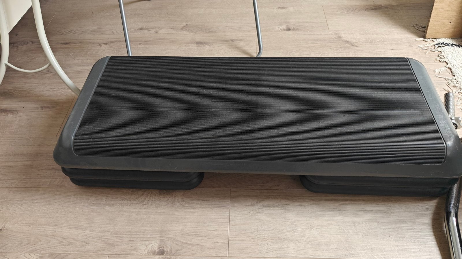 Bodypump set met step, Sport en Fitness, Ophalen, Zo goed als nieuw, Benen, Dumbbell