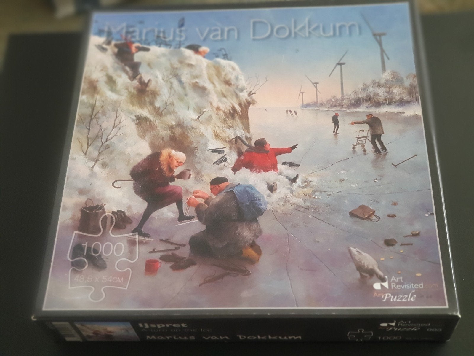 Marius van Dokkum IJspret 1000 stukjes legpuzzel, Hobby en Vrije tijd, Ophalen of Verzenden, 500 t/m 1500 stukjes, Nieuw, Legpuzzel