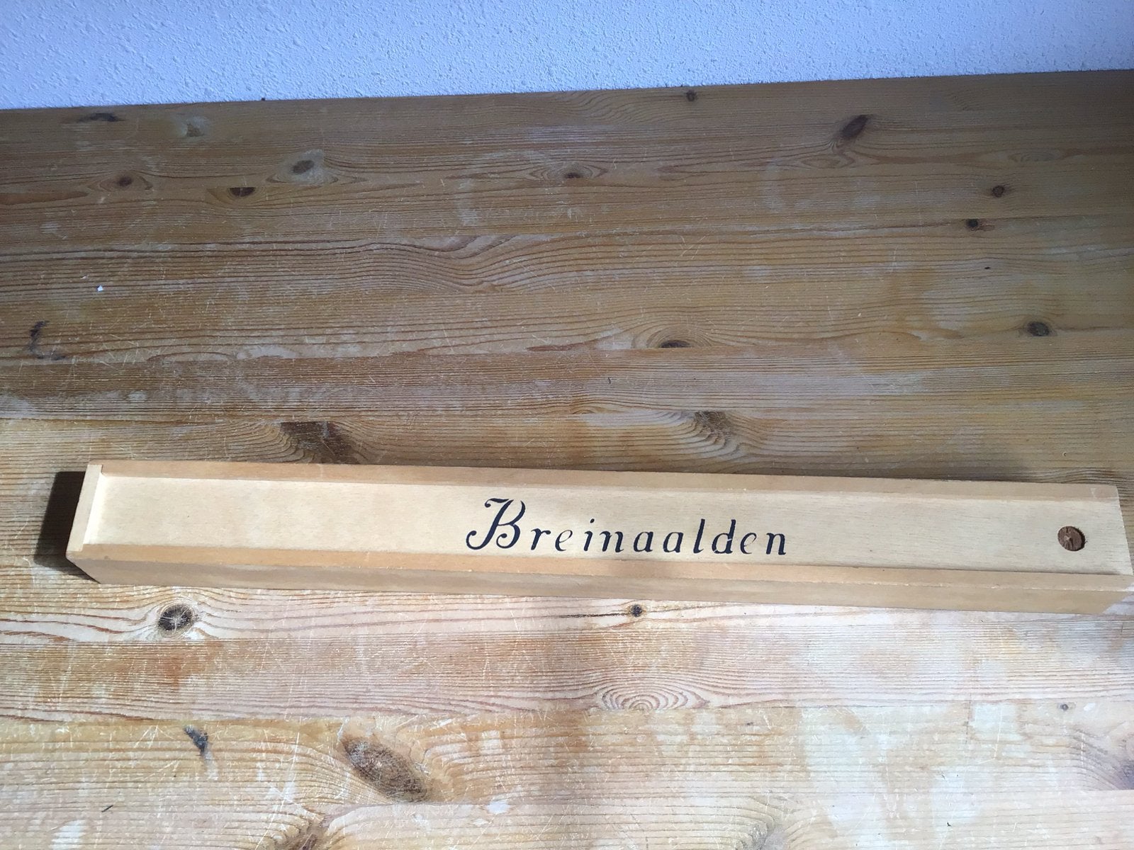 Vintage houten breinaalden doos., Hobby en Vrije tijd, Breien en Haken, Ophalen of Verzenden, Zo goed als nieuw