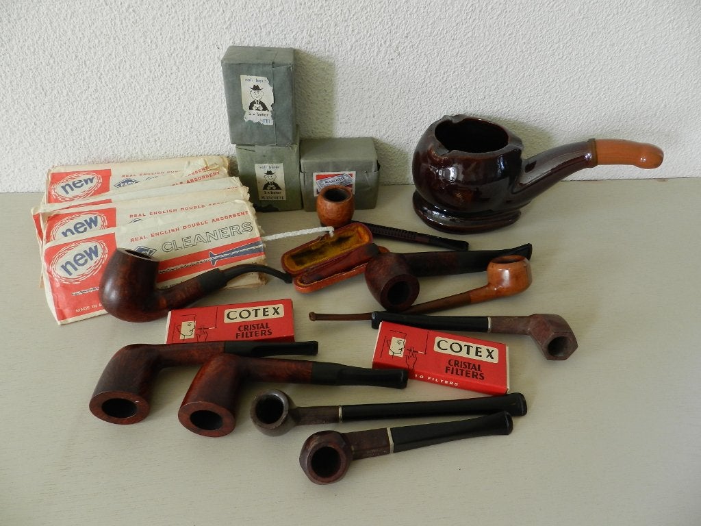 Pijpen verzameling / Lindbergh/Bruyere / Rea, Verzamelen, Ophalen of Verzenden, Sigarenbandjes