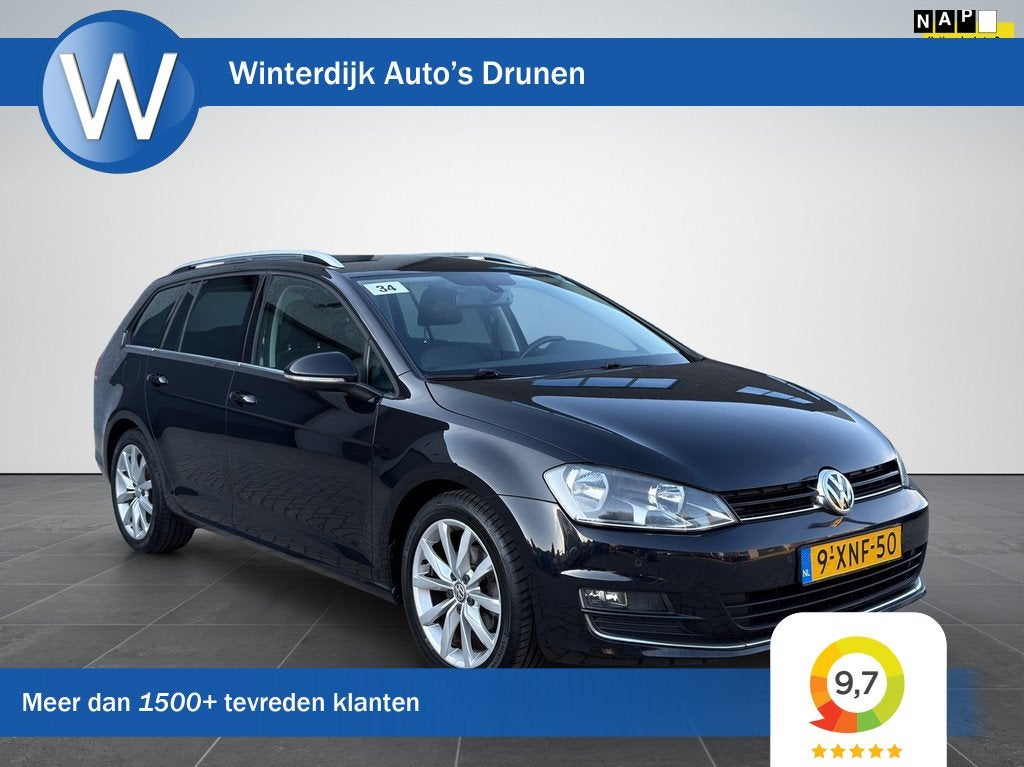 Volkswagen Golf Variant 1.2 TSI Highline Trekhaak|Massage, Auto's, Volkswagen, Bedrijf, Te koop, Golf Variant, ABS, Achteruitrijcamera