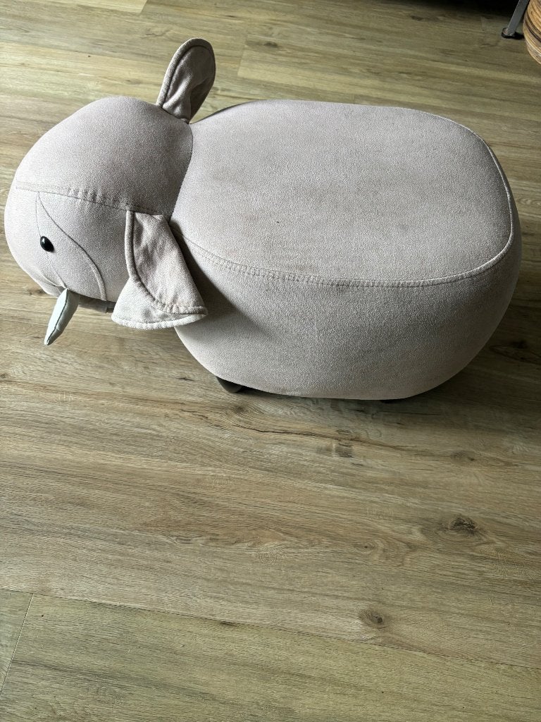 Leuke poef/ krukje olifant, Ophalen, Zo goed als nieuw, Overige materialen