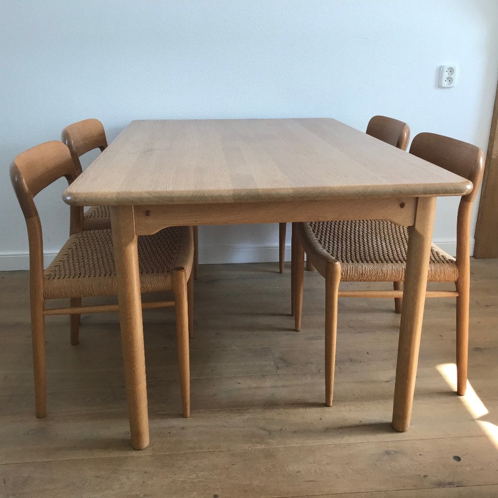 KP Mobler rechthoek tafel vintage deens design eiken, Ophalen