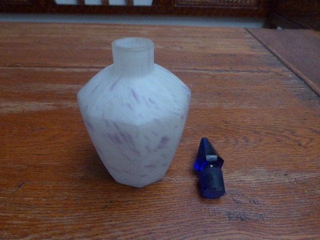 Opaline flesje met stop (1), Antiek en Kunst, Ophalen of Verzenden
