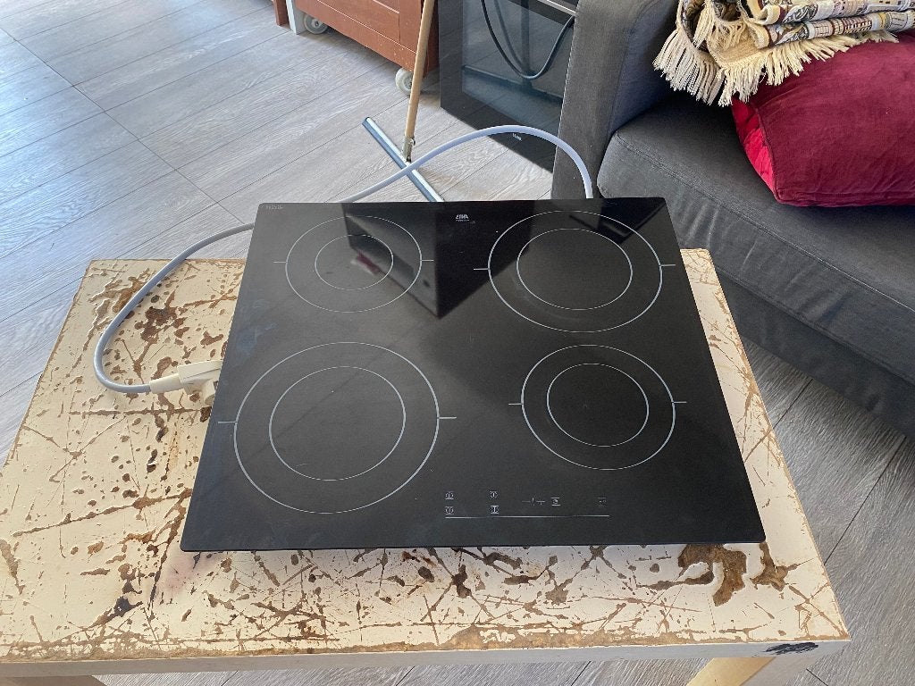 ETNA inbouw inductie kookplaat met perilex stekker .., Ophalen, 4 kookzones, Zo goed als nieuw, Inbouw