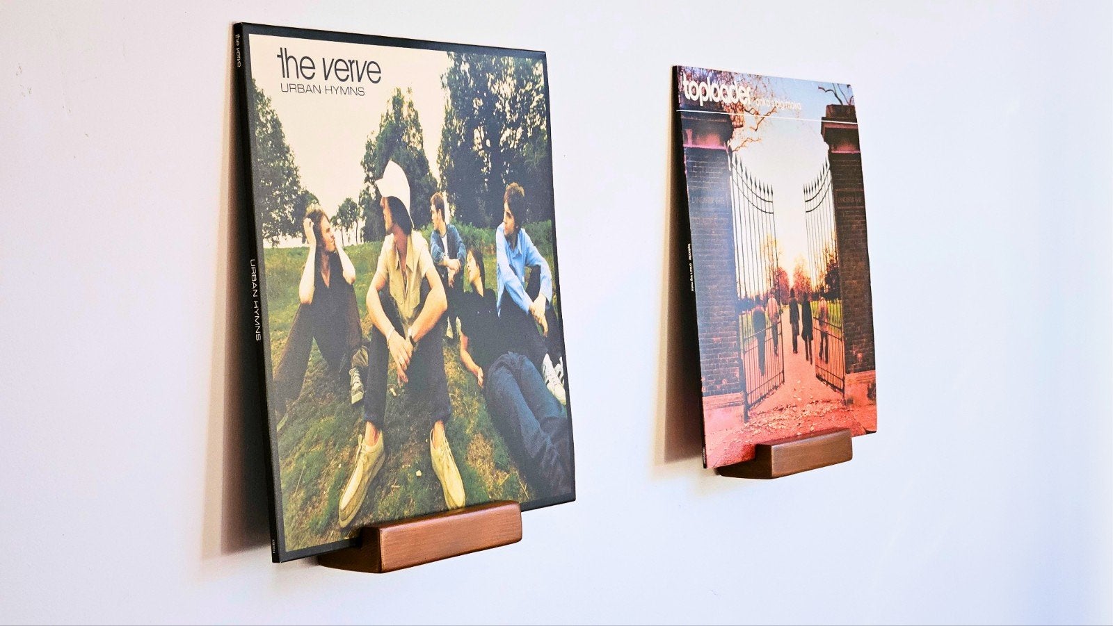 LP Houders - Set van 3 stuks - Hout - Handgemaakt, Ophalen of Verzenden, Nieuw