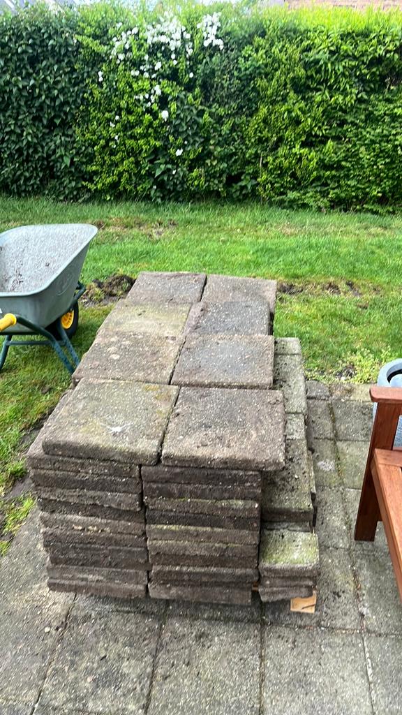 Tegels/bestrating GRATIS AF TE HALEN!, Tuin en Terras, Tegels en Klinkers, Ophalen, Gebruikt, Beton, Klinkers