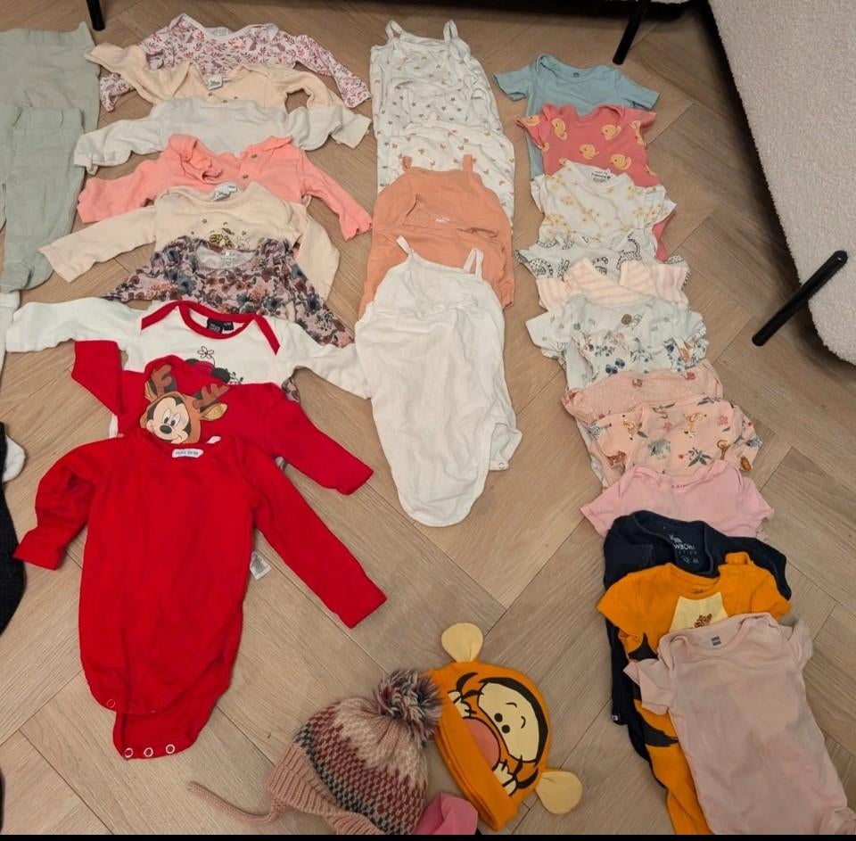 Pakket meisjes rompers maat 62, Ophalen of Verzenden, Gebruikt, Meisje, Nacht- of Onderkleding