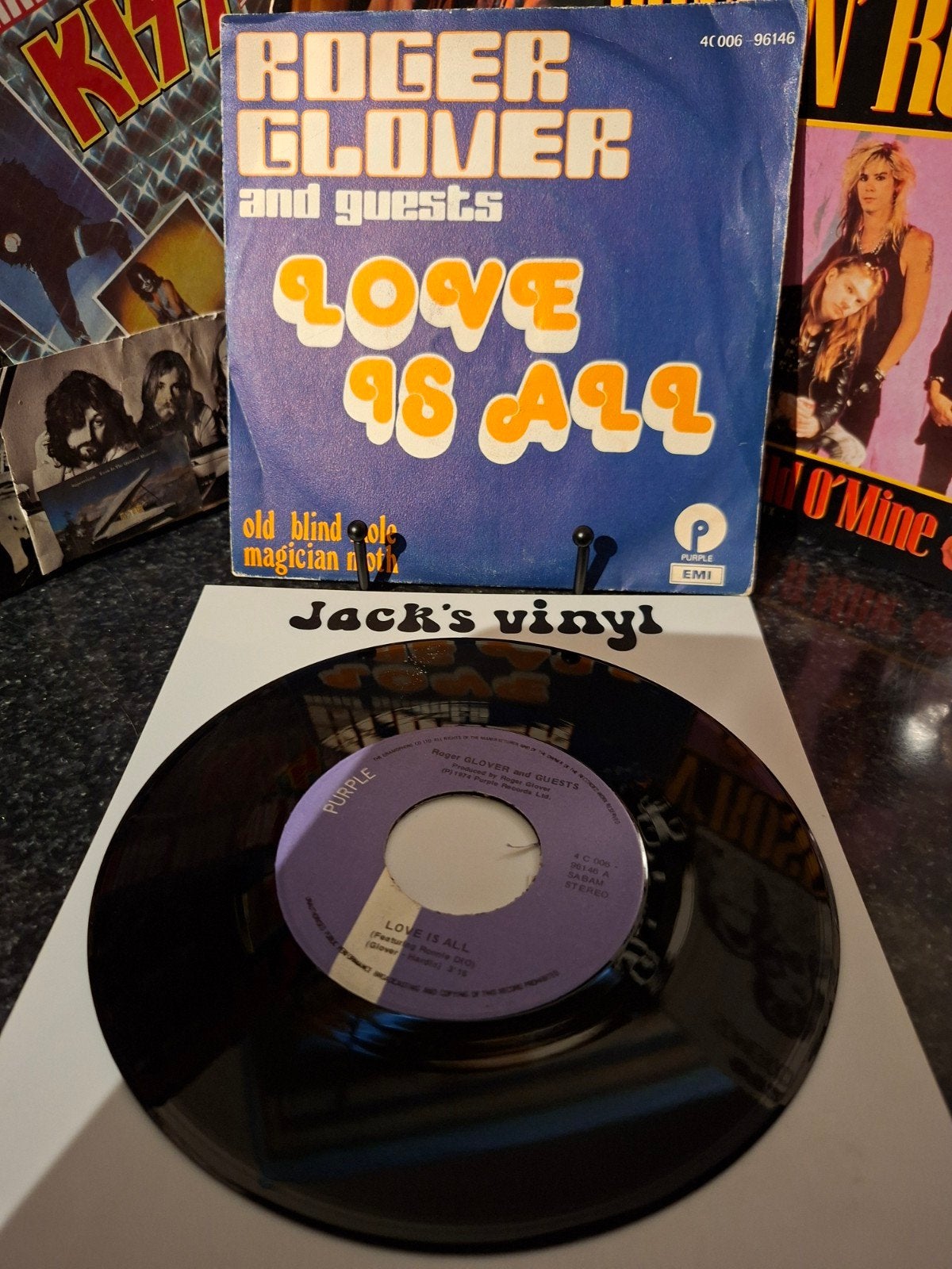 Roger Glover and Guests - Love Is All (Single) 1975, Gebruikt, 7 inch, Ophalen of Verzenden, 1970 - 1979