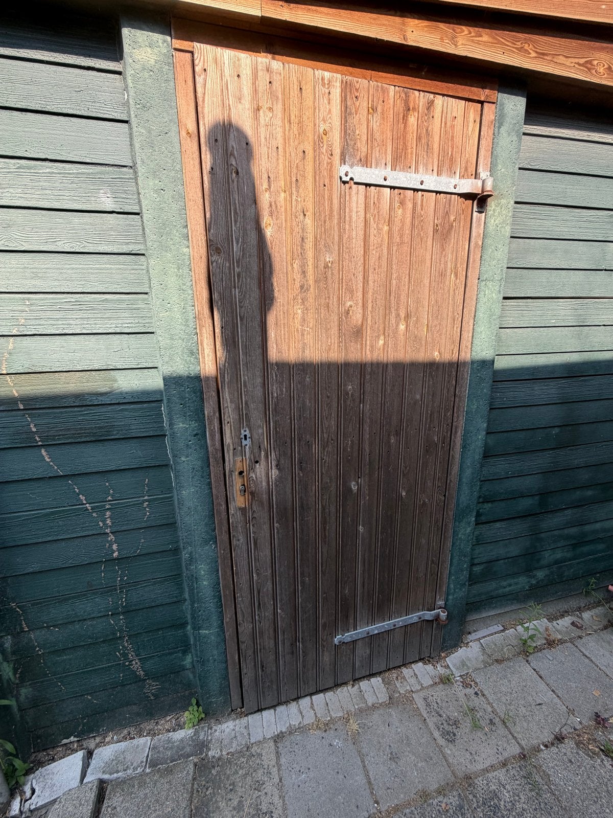 Schuurdeur / poortdeur met dubbel slot, Minder dan 250 cm, Gebruikt, Schuur, Ophalen of Verzenden