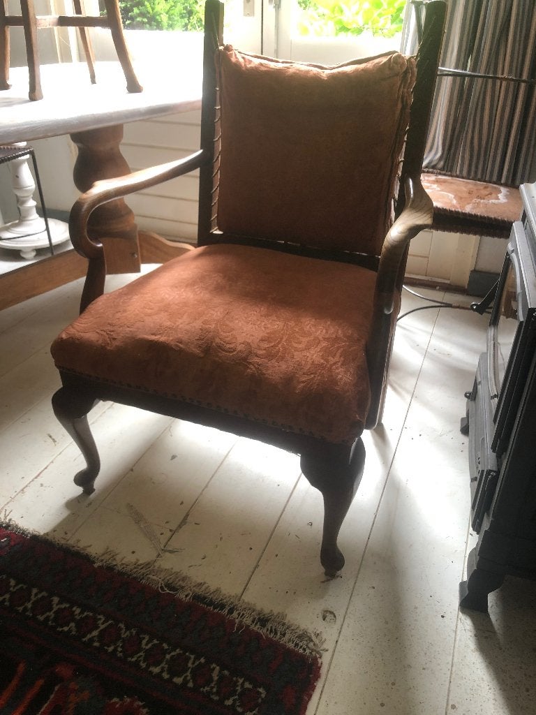 Bijzondere Antieke fauteuil jaren 20, Antiek en Kunst, Ophalen