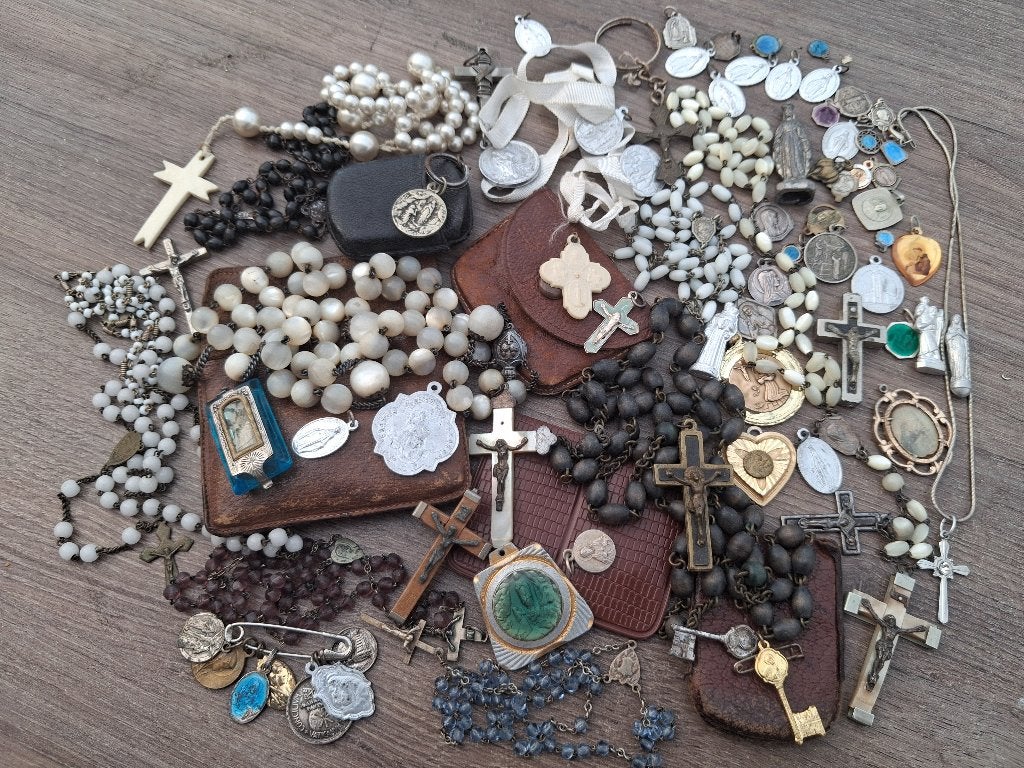 Groot lot religieuze sieraden, Verzenden, Gebruikt, Sieraad, Christendom | Katholiek