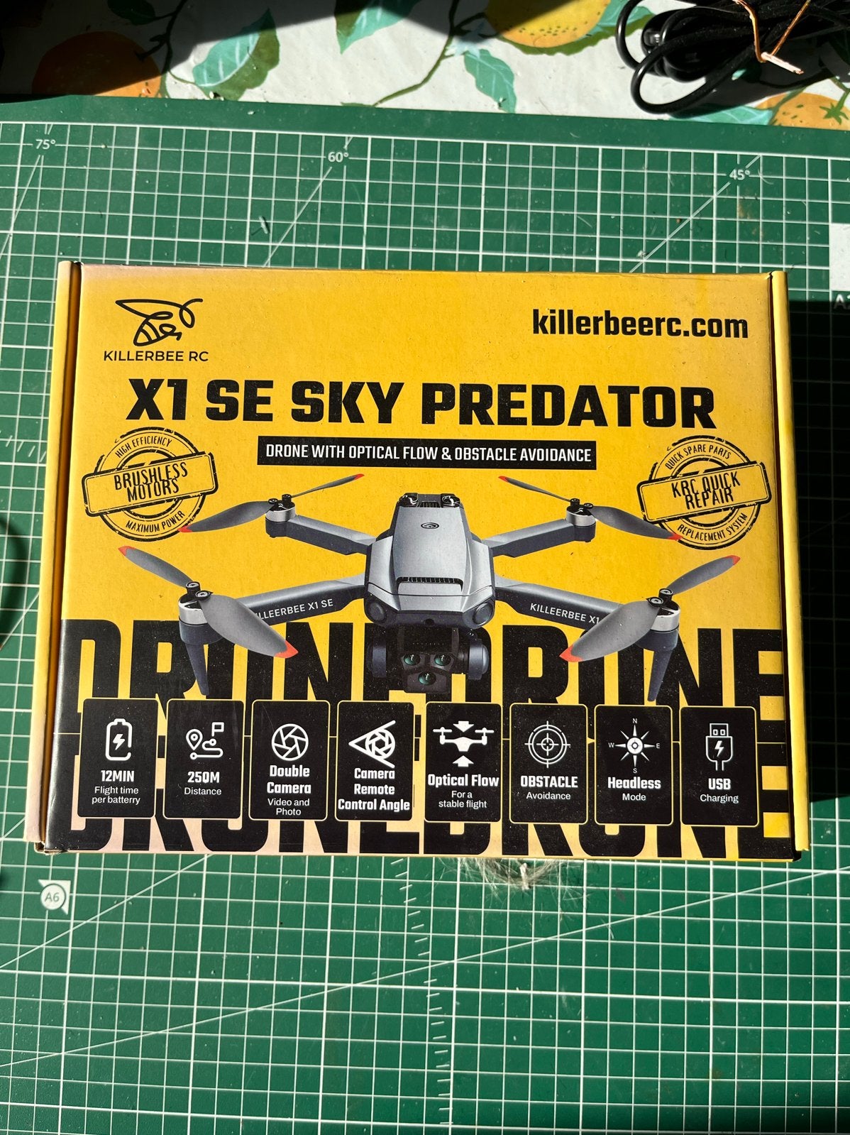 Killerbee RC X1 SE Sky Predator Drone met Camera, Cameradrone, 100 tot 1000 meter, Overige merken, Obstakel-ontwijking