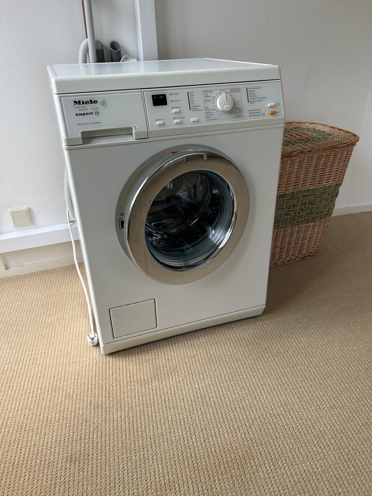 Miele SoftCare System V 5535 Expert Wasmachine, Witgoed en Apparatuur, Wasmachines, Gebruikt, Voorlader, 6 tot 8 kg, 85 tot 90 cm