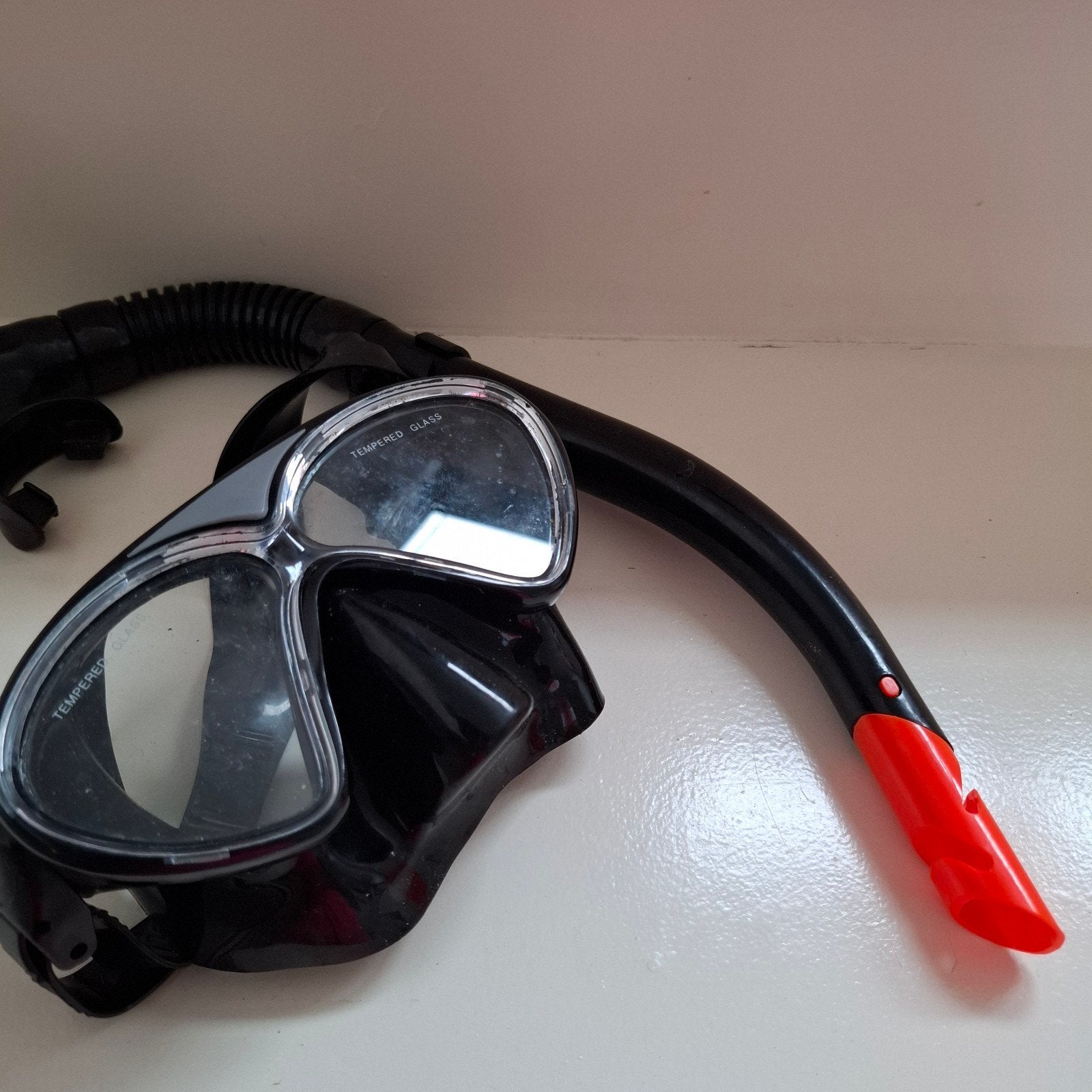 Snorkel maat S/M, Watersport en Boten, Ophalen of Verzenden, Gebruikt, Duikbril of Snorkel
