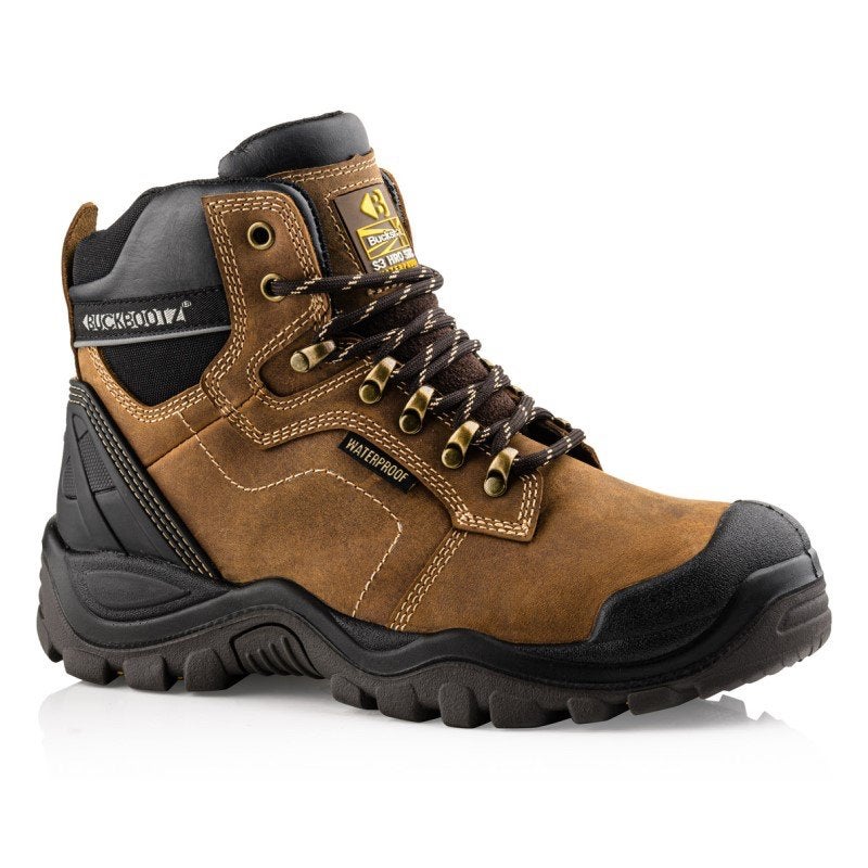 BuckBootz BSH009BR S3 Waterdichte Werkschoenen Bruin 40-47, Werkschoenendeal, Buckbootz, Nieuw, Ophalen of Verzenden