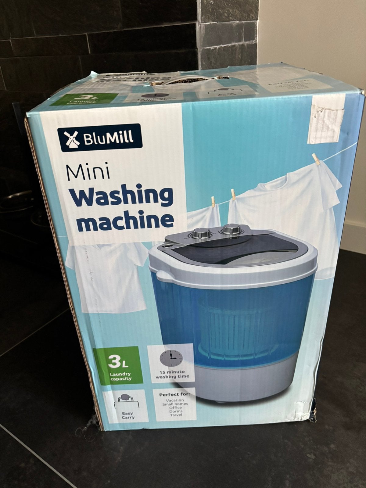 Wasmachine voor camping of boot, Ophalen, Zo goed als nieuw, Minder dan 45 cm, Minder dan 85 cm