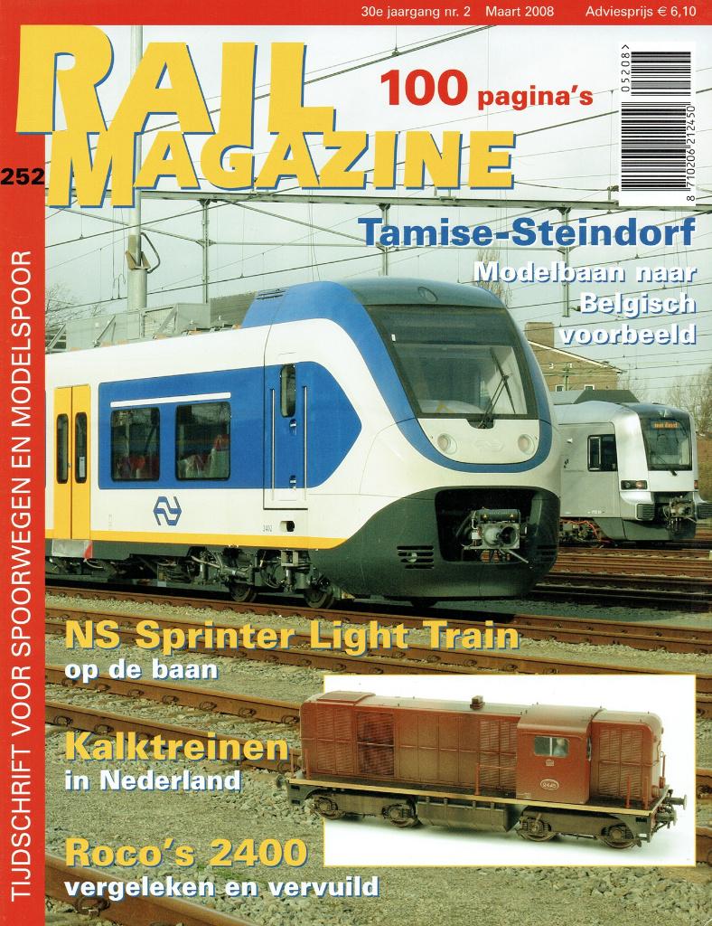 Rail Magazine Spoorwegen & Modelspoor 2008 nr. 252, Verzenden, Gelezen, Trein