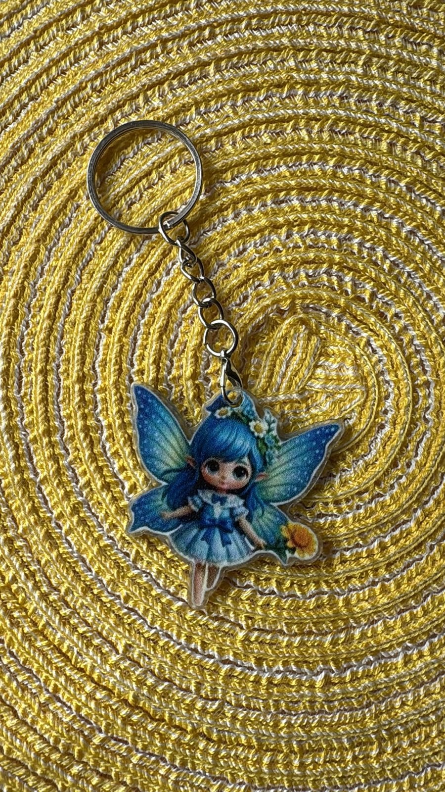 Nieuwe sleutelhanger met schattig elfje, Verzenden, Nieuw, Knuffel of Figuurtje