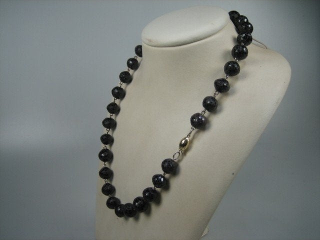 Antiek Granaat collier met gouden sluiting, Verzenden, Goud, Ketting, Met edelsteen