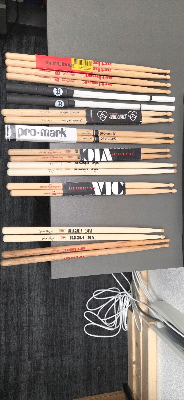 Diverse drumstokken sets van verschillende merken, Ophalen of Verzenden, Zo goed als nieuw, Overige merken