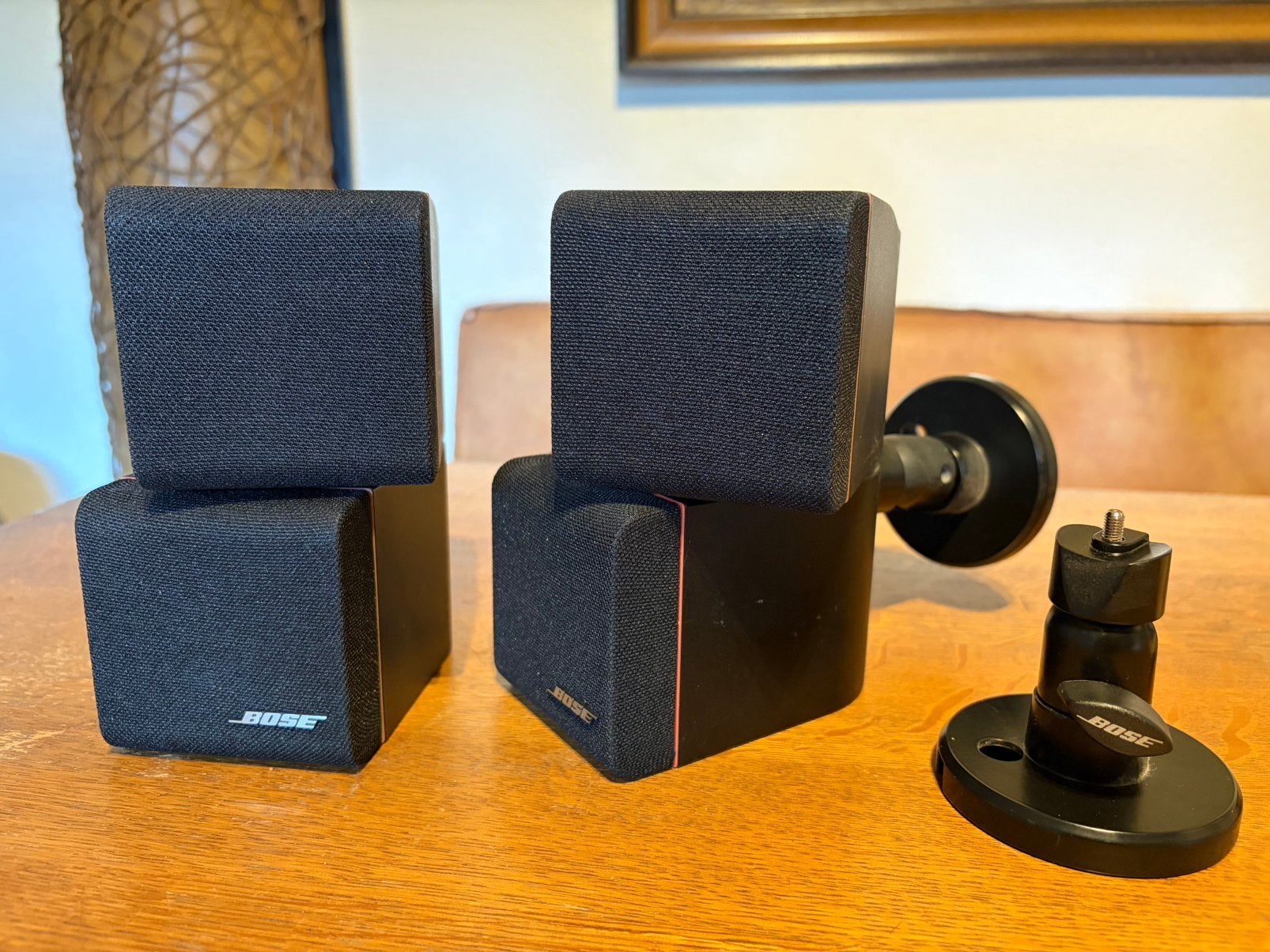 Bose Acoustimass Red Line Dubbele Kubus incl. UB-20 Beugels, Audio, Tv en Foto, Luidsprekers, Ophalen of Verzenden, Zo goed als nieuw