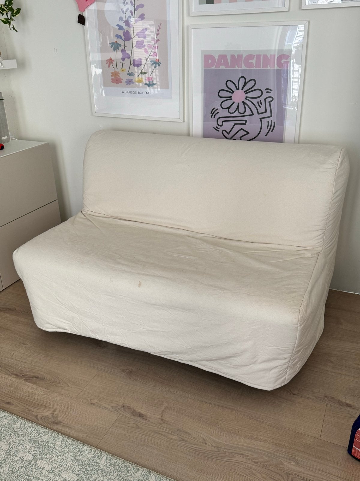 IKEA Lycksele slaapbank, Ophalen, Gebruikt, Tweepersoons, Crème