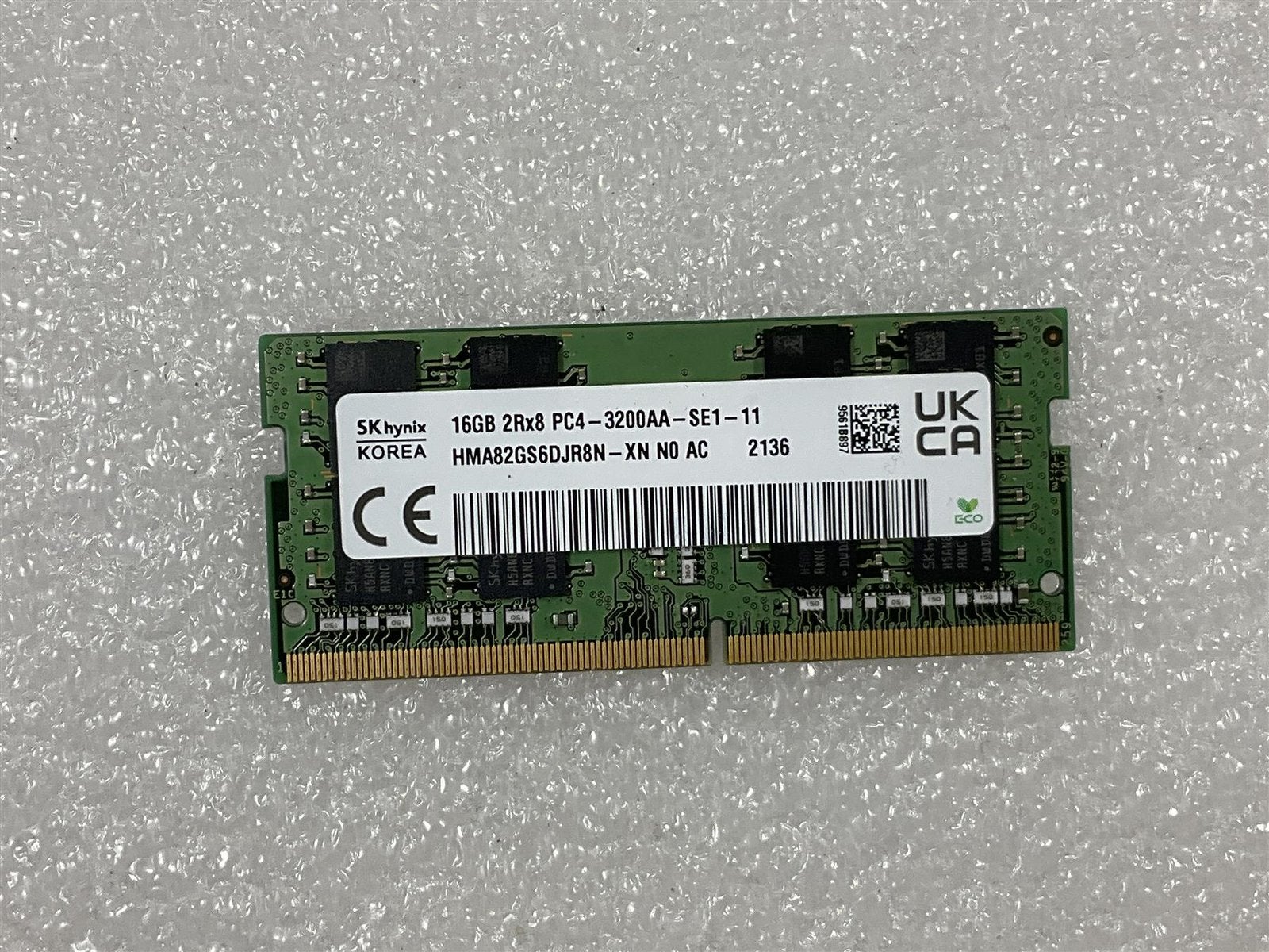 Skhynix 2x16GB pc4 ddr4 sodimm 3200AA (dus32GB), Gebruikt, DDR4, Ophalen of Verzenden, Laptop