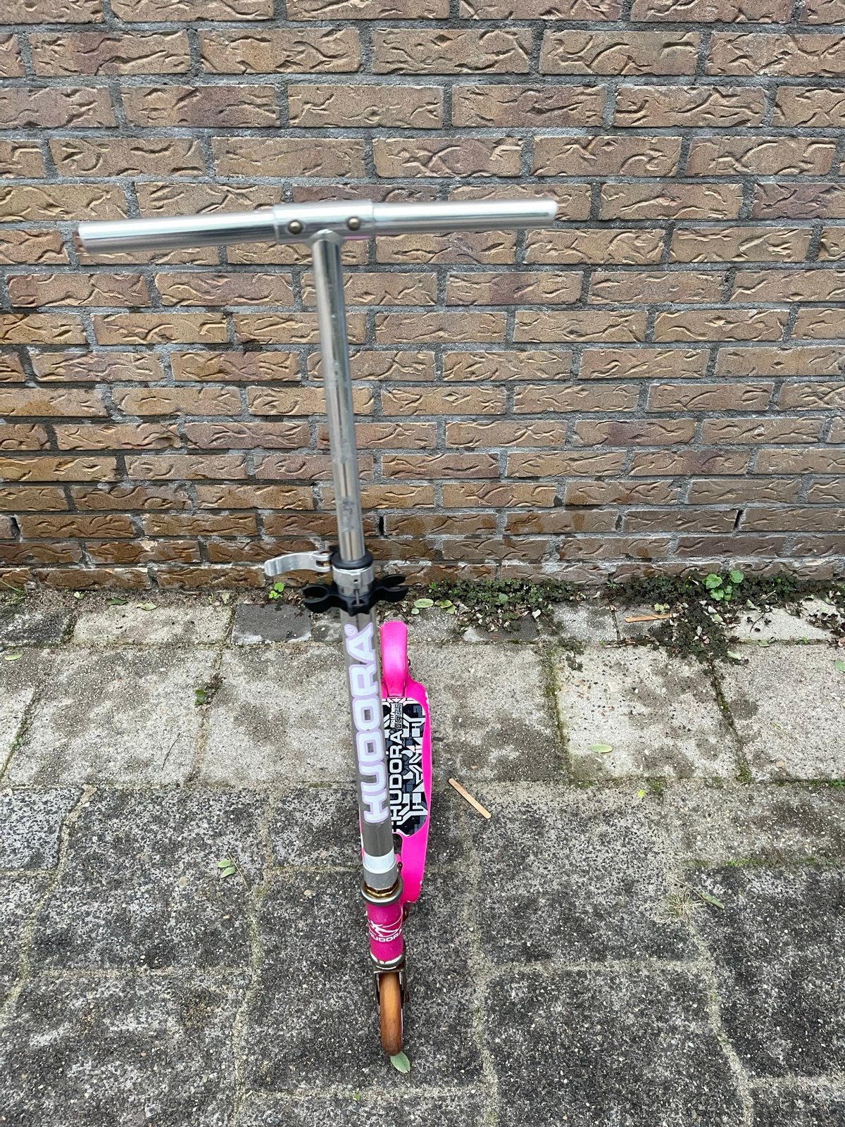 Hudora Big Wheel 125 Step - Roze met lichte roest, Fietsen en Brommers, Ophalen of Verzenden, Gebruikt, Gewone step