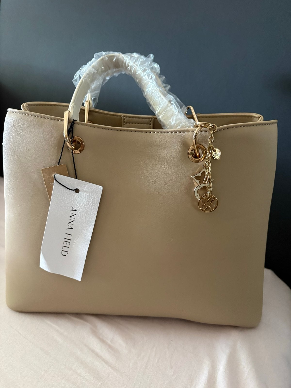 Nieuwe Anna Field handtas - Beige, Sieraden, Tassen en Uiterlijk, Ophalen, Nieuw, Beige, Handtas