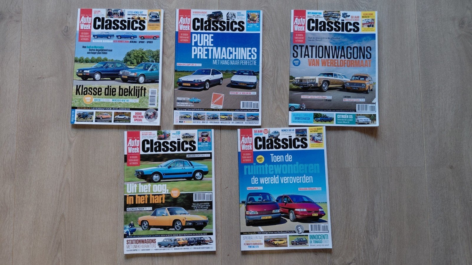5x AutoWeek Classics Tijdschriften - Oldtimers, Boeken, Ophalen of Verzenden, Gelezen, Algemeen