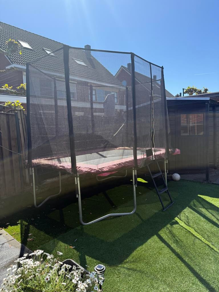 Salta Trampoline met veiligheidsnet en ladder, Ophalen, Gebruikt
