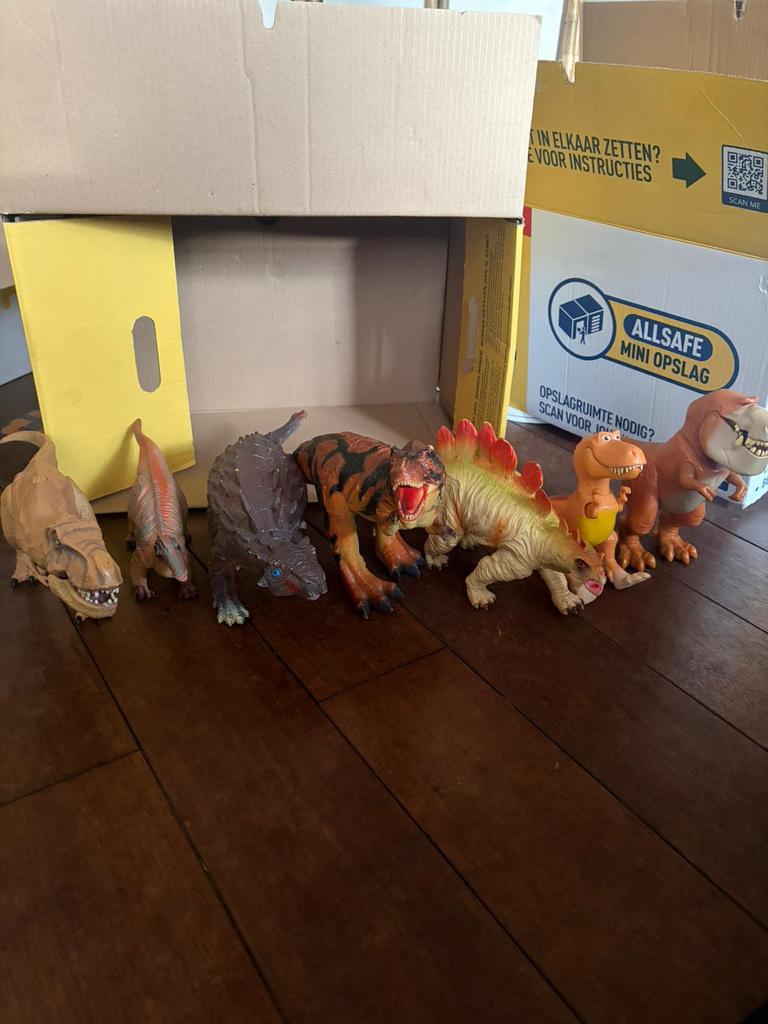Een doos vol dino’s, Ophalen, Gebruikt