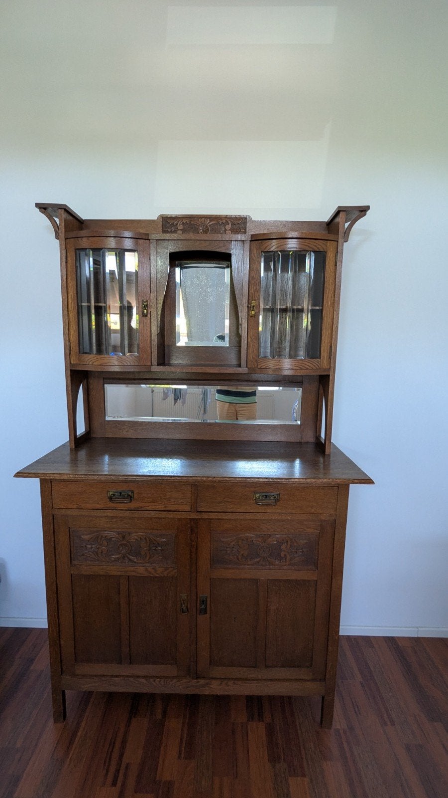 Antieke Eiken Buffetkast Jaren '20/30 Art Deco A'dam school, Ophalen
