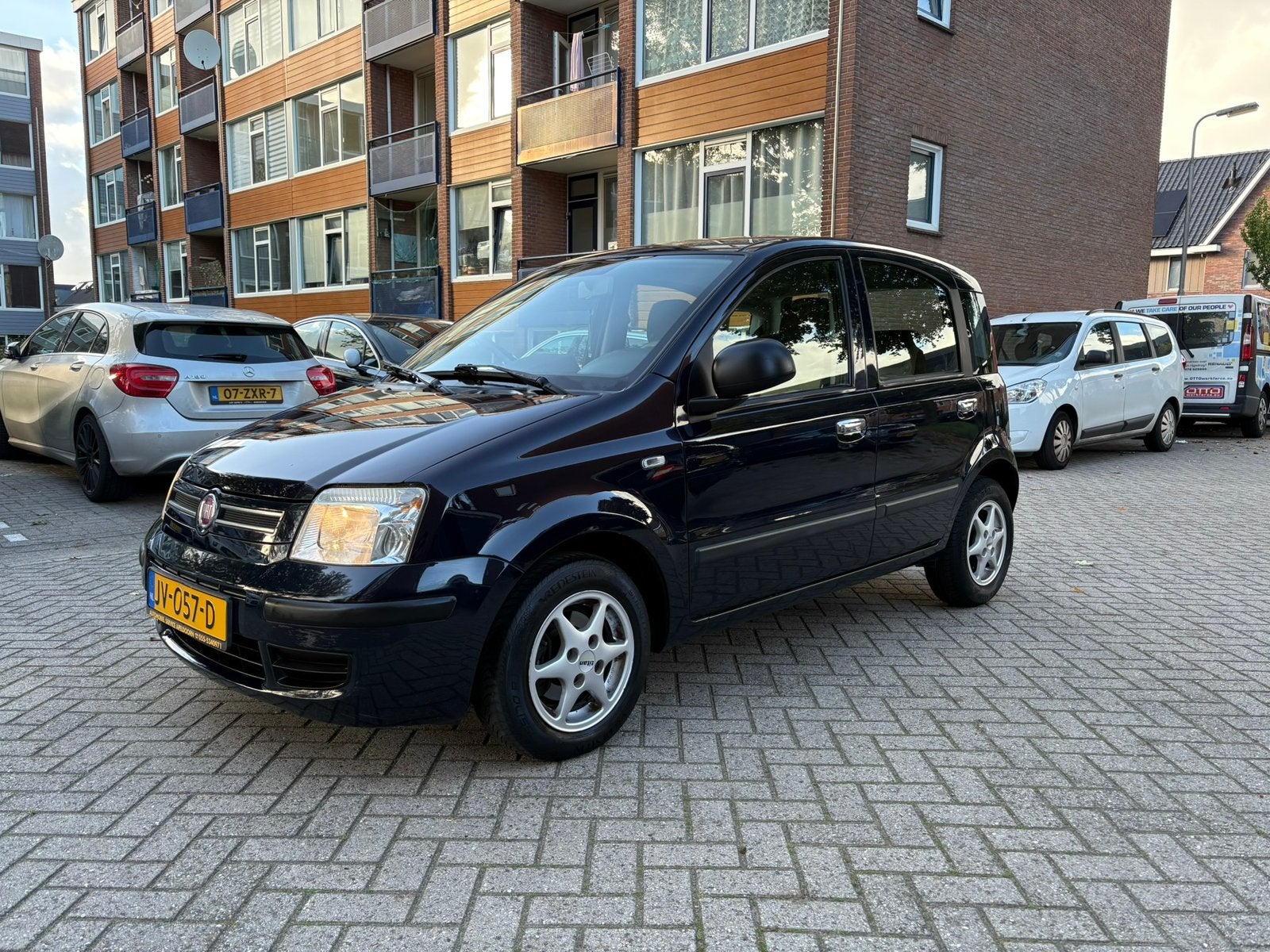 Fiat Panda 1.2 44KW 60PK 2010 Blauw, Auto's, Voorwielaandrijving, 1242 cc, Handgeschakeld, Particulier
