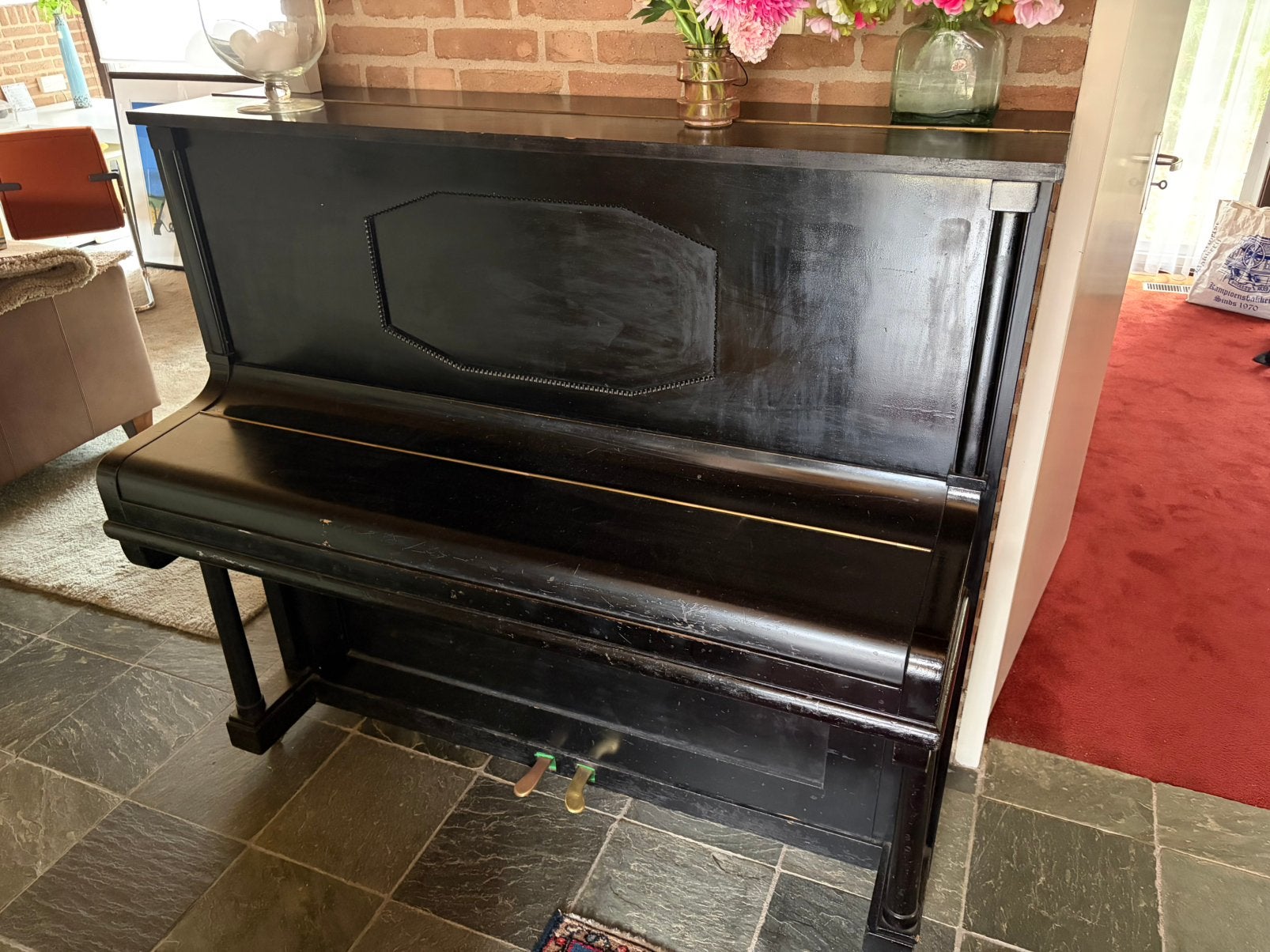 Piano, Gerard Adam, MOET WEG, Ophalen, Gebruikt, Zwart, Piano