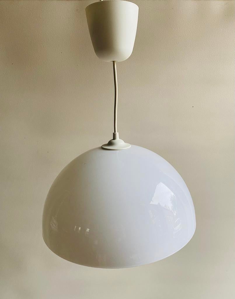 Space Age hanglamp wit kunststof, Space Age, Kunststof, Gebruikt, Onbekend